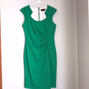 Green career dress